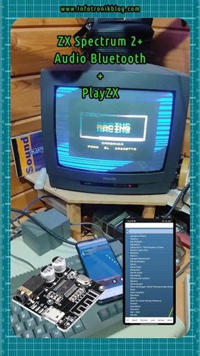 ZX Spectrum PlayZX con audio bluetooth #retro #retrogaming