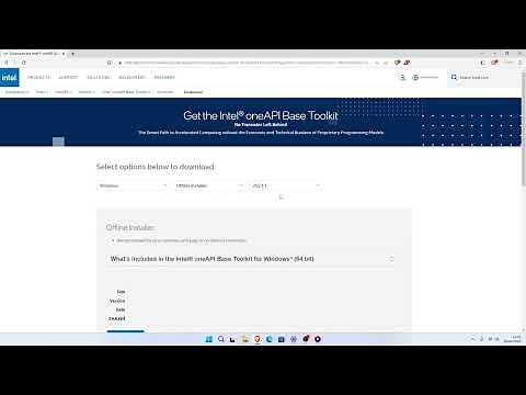 How to Download the Intel oneAPI Base Toolkit