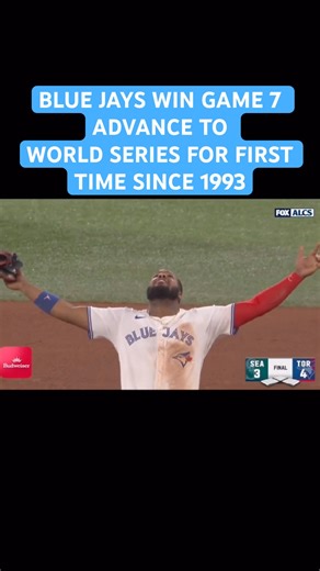 TORONTO BLUE JAYS RETURN TO WORLD SERIES FOR FIRST TIME SINCE 1993