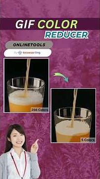 How to Reduce the Number of Colors in a GIF in Just One Click. GIF Color Reducer