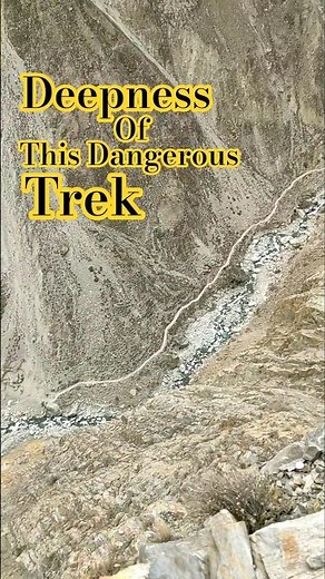 Gilgit Baltistan Most Dangerous Trek 😯 #shortsfeed #mountains #gilgitbaltistan #travel #trekking