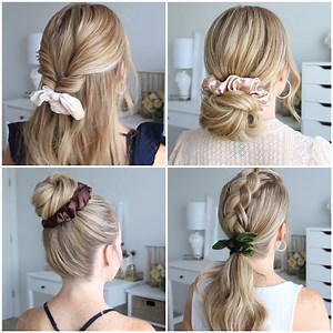 23K views · 844 reactions | 6 Scrunchie hairstyles everyone loves♥️ | Makeup Gallery | Facebook