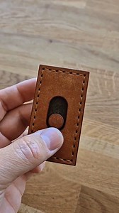 EDC fidget toy called Widget no.1 handmade with #satisfyingvideo #leathercraft #handmade #leather #leatherwallet | Leather Show