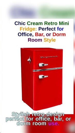 Chic Portable The Frigidaire Retro Mini Fridge