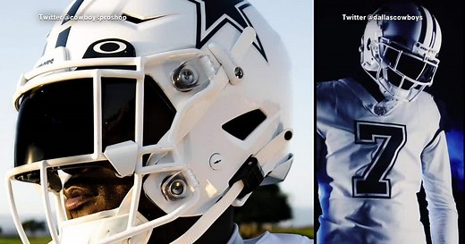 Dallas Cowboys unveil new uniform with 'arctic' white helmet