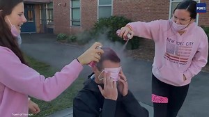 4.2K views · 32 reactions | STORIES WE LOVE ♥ | Jeffrey Farrell, the athletic director at Rockville High School in Vernon, kept his promise to the girls' volleyball team that he would color his hair pink to kick off Breast Cancer Awareness Month if they won their first home game. Read More --> https://www.fox61.com/article/news/community/rockville-hs-athletic-director-dyes-hair-pink-breast-cancer-awareness-month/520-dddc6f48-ede1-4692-84e7-550cbee97e8c | FOX61 | Facebook