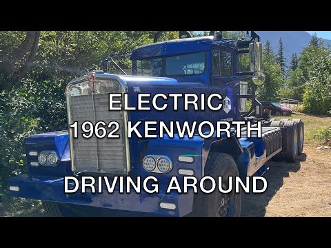 Footage of our prototype electric semi truck driving around.