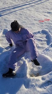 Making Snow Angels ❄️😄 I see my Angel on the Snow It is always my wish to make an Angel on the Snow. It was beautiful and amazing results❄️🙏 #fanzyfrenzy #dailylifevlog #SnowAngel #WinterVibes #LikeFollowShare | Fanzy Frenzy
