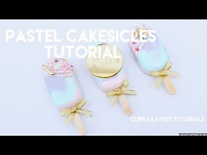 CAKE TUTORIAL | How To Make Pastel Cakesicles Tutorial