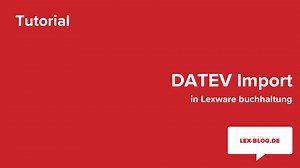 DATEV Import in Lexware buchhaltung