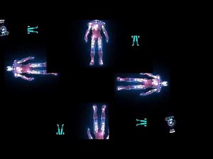 Iron man. hologram video. Pyramid hologram video