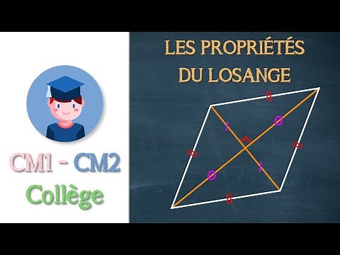 Les propriétés du losange - CM1 CM2 Collège - Petits Savants