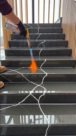 Epoxy Resin Stair Makeover That Glows ✨