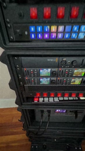 Hyperdeck Studio HD Mini Recoding with 5 Drones in Lab