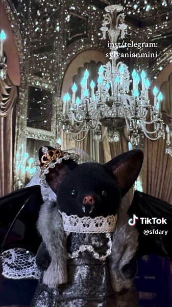 Dracula-Themed Bat Creations from Sylvanian Miniatures