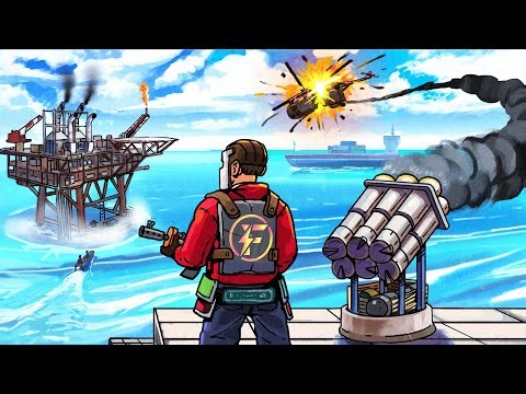 I BUILT a WATER BASE next to OIL RIG as a SOLO - Rust