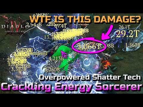 3 QUADRILLION DAMAGE! Crackling Energy Sorcerer Endgame Build Guide - Diablo 4 Lord of Hatred