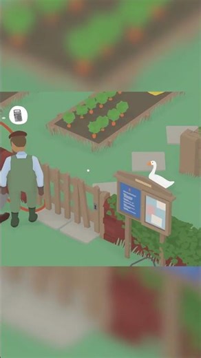 Шепелявый Гусяра наводит суету | Untitled Goose Game #reels