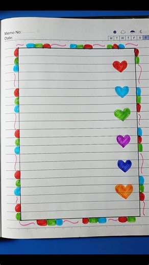 Border Design Idea for Paper #borderdesign #cardcreations #youtubeshorts #shorts #art #foryou #fyp