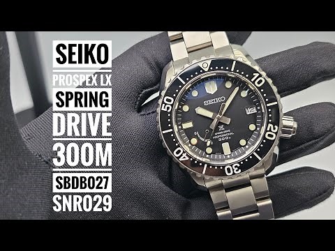 Seiko Prospex LX Spring Drive Professional 300m Titanium SBDB027 SNR029