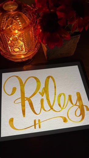 Cursive Writing Techniques: Beautiful Styles in Yellow