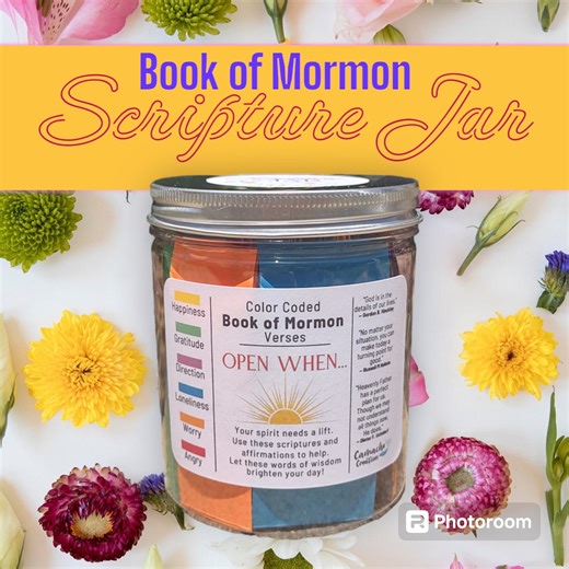 Book of Mormon Scripture Jar: Color-coded Verses for Emotions - Etsy