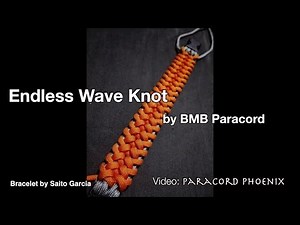 The Endless Wave Knot Paracord Bracelet design by BMB Paracord tutorial Paracord Phoenix.