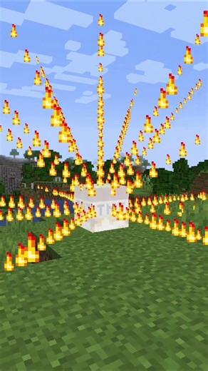 With the Firestorm TNT, you burn the world of Minecraft.