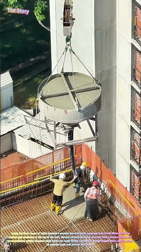 Satisfying Heavy Machinery: Watch a Tower Crane Deliver Concrete to the Sky! 🏗️🏢