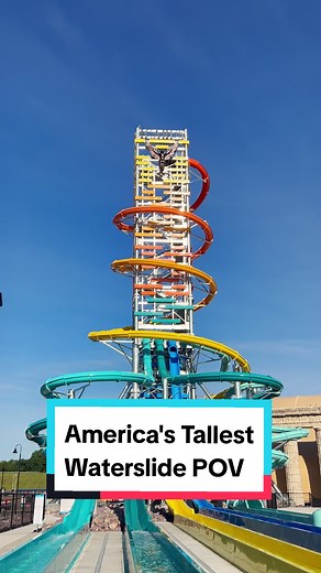 Splash into our POV of The Rise of Icarus at @Mt. Olympus Water & Theme Park. Feel the thrill of the epic slide down of America's tallest waterslide! 😄 #lovethedells #wisconsindells #mtolympuswaterpark #waterslide #waterpark #summer #thrill