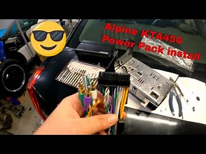 Alpine Power Pack Install on Alpine Stereo