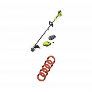 RYOBI 40V HP Brushless 16 in. Cordless String Trimmer with 4.0 Ah Battery and 0.095 in. Line (5-Pack) - The Home Depot