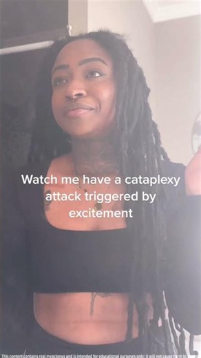 Strong emotions trigger cataplexy -laughter,joy,surprise,excitement,anger,shock.#cataplexy #fypシ