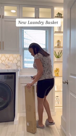 11K views · 112 reactions | Upgraded my laundry baskets! Comes in silver too and very easy to assemble. Holds a lot too! #laundrybasket #laundryroomideas #laundryroomorganization #laundryroomdecor #homestylingtips via: https://www.tiktok.com/@popsofcolorhome | Farahjmerhi | Facebook