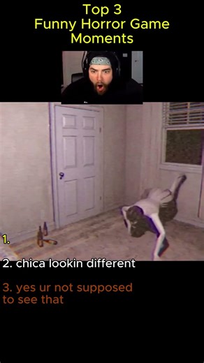 Top 3 Funniest Horror Game Moments (chica was NOT normal 😭)