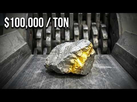 These Rocks Runs $100,000 Per Ton. Here Is What It Looks Like Before the Crusher