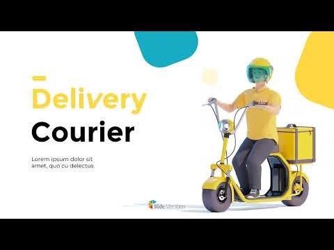 Delivery Courier Service Animated Slides in PowerPoint