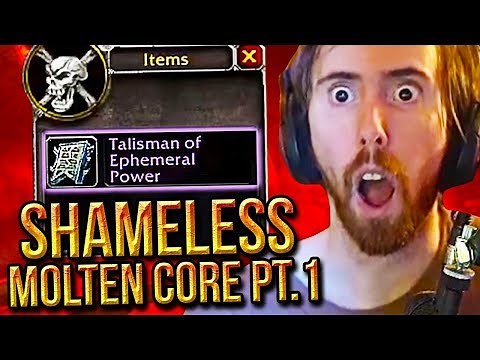 Asmongold FIRST Molten Core Run With His Level 60 Warlock - PART 1 - Classic WoW