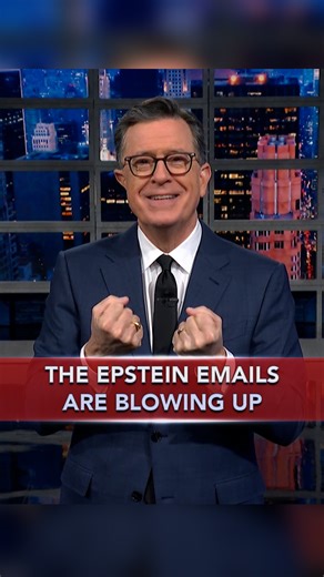 These Epstein emails sure are blowing up. #StephenColbert | The Late Show with Stephen Colbert