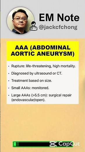 Abdominal aortic aneurysm (AAA)