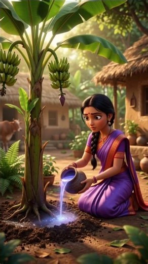 केले की कहानी हिंदी | Banana Tree Story in Hindi | Moral Story #shorts #bananastory #hindistory