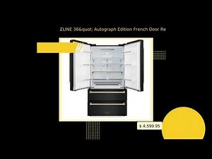 ZLINE 36" Autograph Edition French Door Refrigerator W/ Ice Maker