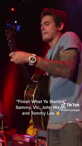 “Finish What Ya Started” live with @johnmayer, #TommyLee and #VicJohnson 🤘🤘🤘