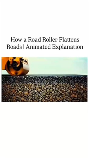 Science | Ever wondered how roads become perfectly smooth? 🚧 This animation explains the science and engineering behind road rollers—the heavy... | Instagram