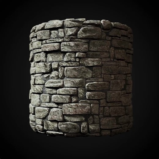 Rock Tile practice // Zbrush Sculpt, Carlos García