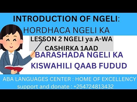 BARASHADA Kiswahili Ga (NGELI YA A-WA ). Comprehensive Ngeli course