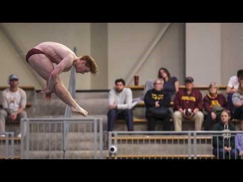 Highlights: Drew Bennett Earns Silver Medal in 1M Springboard Diving at B1G Championships