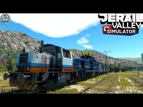 Derail Valley - Hauling 800 Tons of Farm Animals and Products with DE2 and the Help of DH4! #130