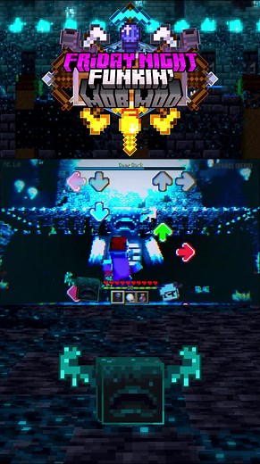 Friday Night Funkin Warden Mob Mod in Minecraft