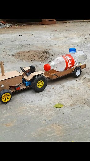 22K views · 549 reactions | diy how to make cardboard toy tractor at home using dc motor  | MNda TV | Facebook